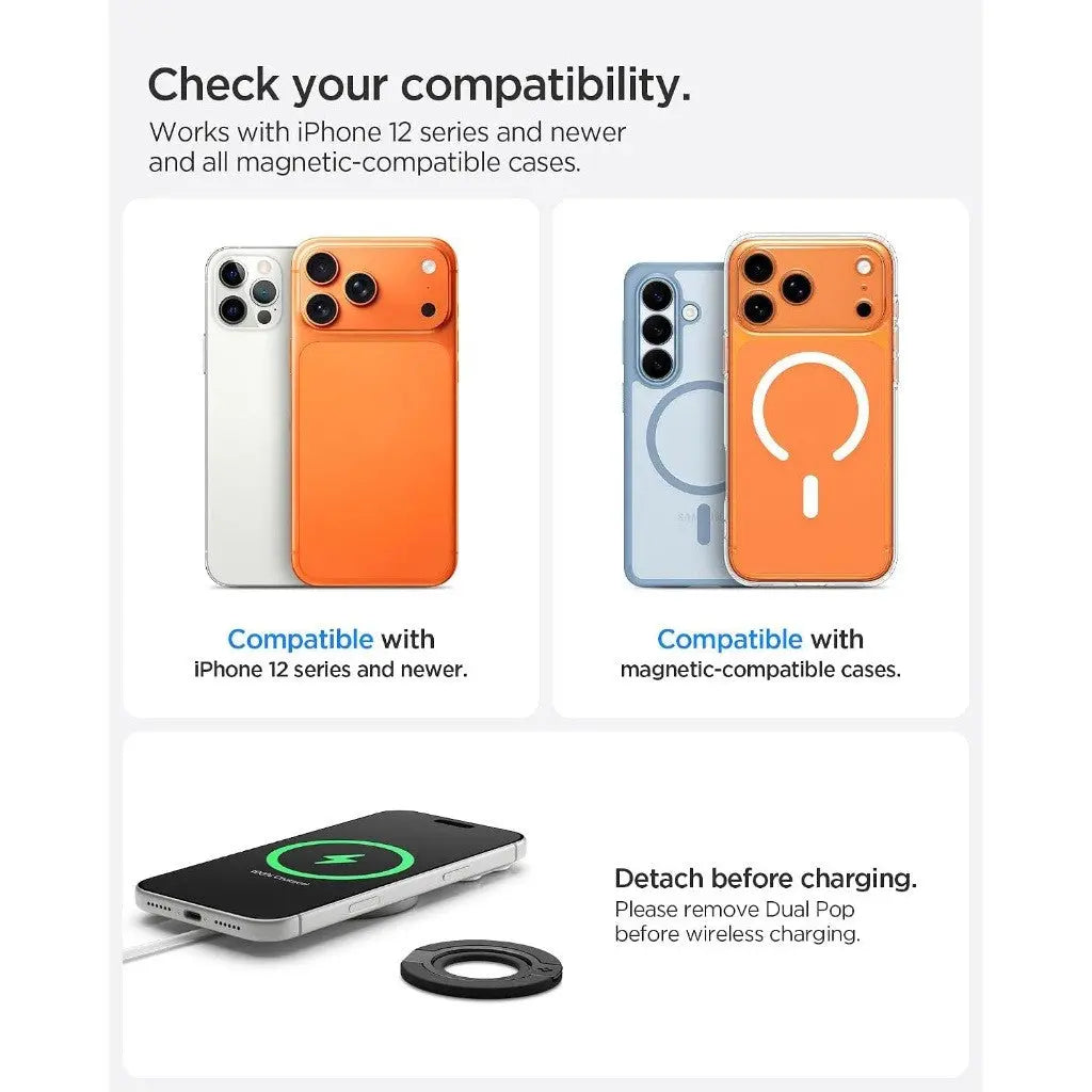 Spigen Dual Pop MagFit S Dual Magnet Magnetic Phone Holder Phone Ring Phone Grip Magnetic Phone Ring