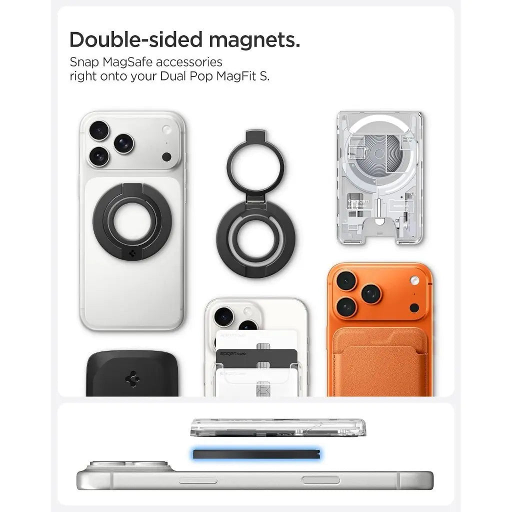 Spigen Dual Pop MagFit S Dual Magnet Magnetic Phone Holder Phone Ring Phone Grip Magnetic Phone Ring
