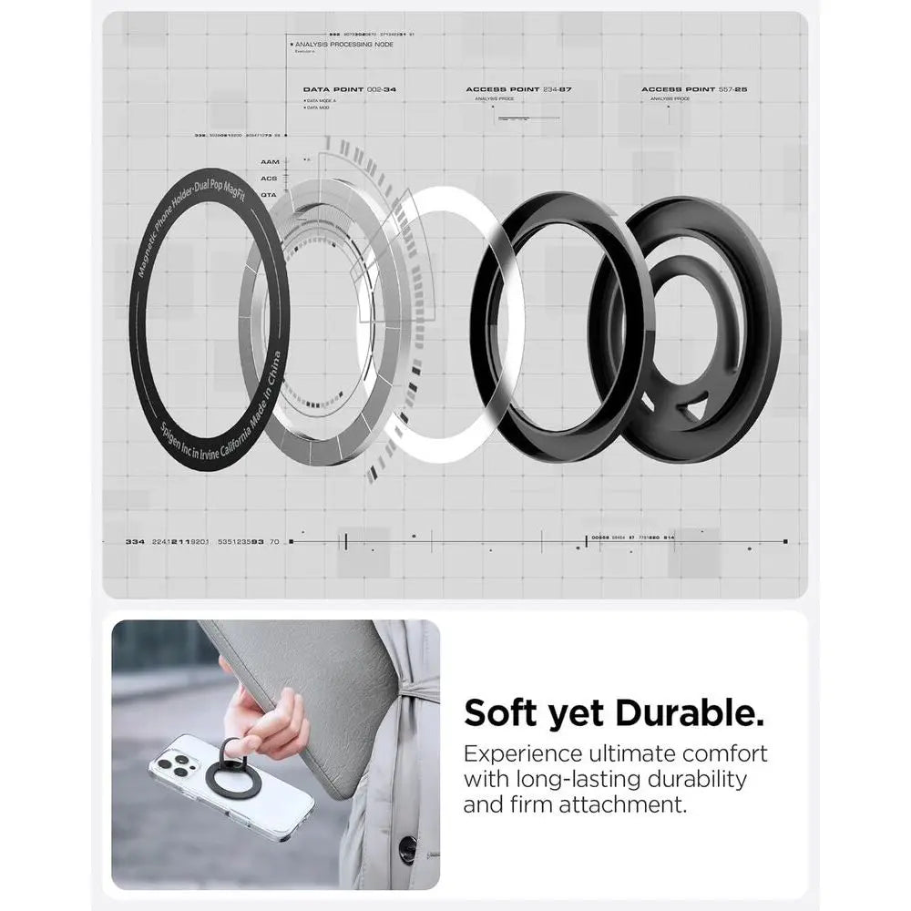 Spigen Dual Pop Magfit Magnetic Phone Holder Magnetic Ring Phone Holder Phone Ring Magnetic Phone Ring Handphone Holder