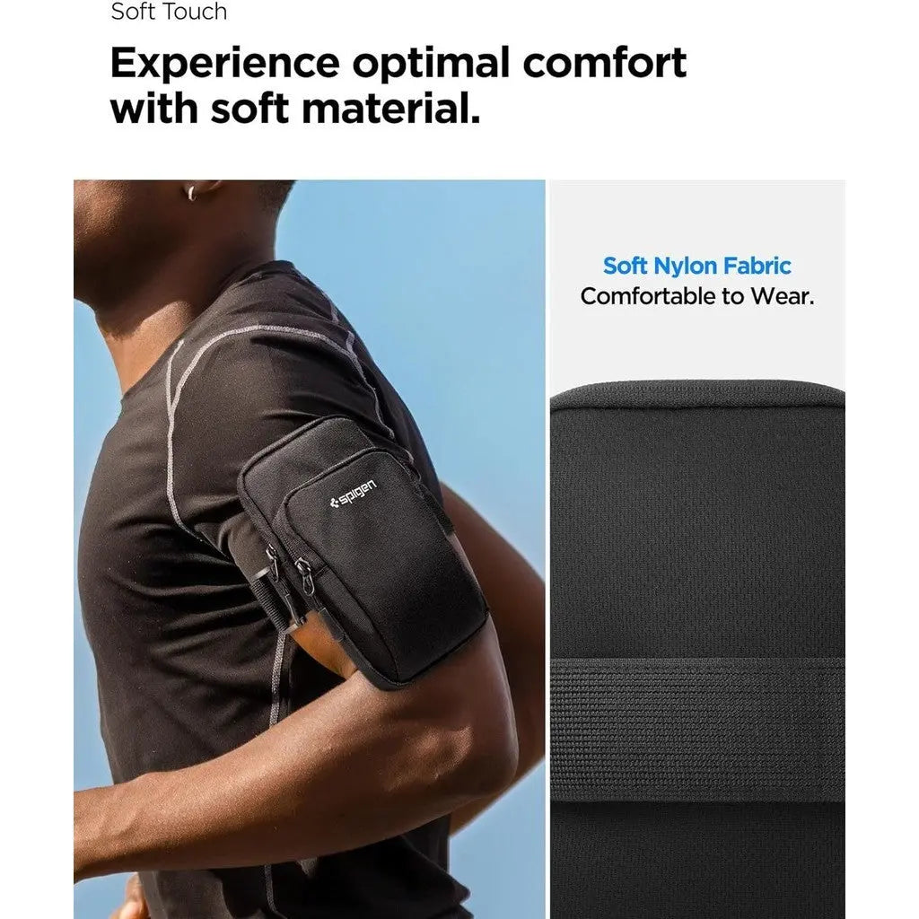 Spigen Dynamic Shield Running Armband Compatible Up To 6.8-inch For iPhone Samsung Huawei Google Pixel OnePlus Xiaomi