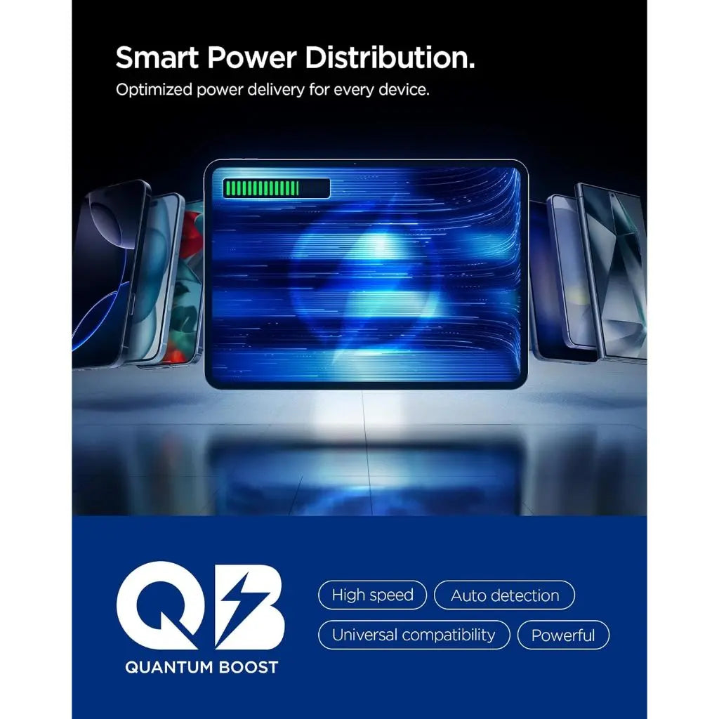 Spigen Essential 3 Ports 113W Car Charger Fast Charging with Type C Cable Car Charger Adapter