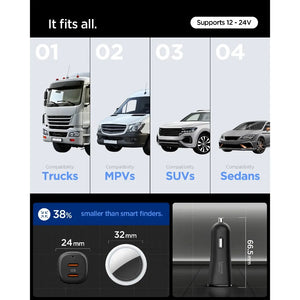 Spigen Essential 50W USB-C Car Charger Fast Charging Car Charger Adapter Fast Charging Adapter