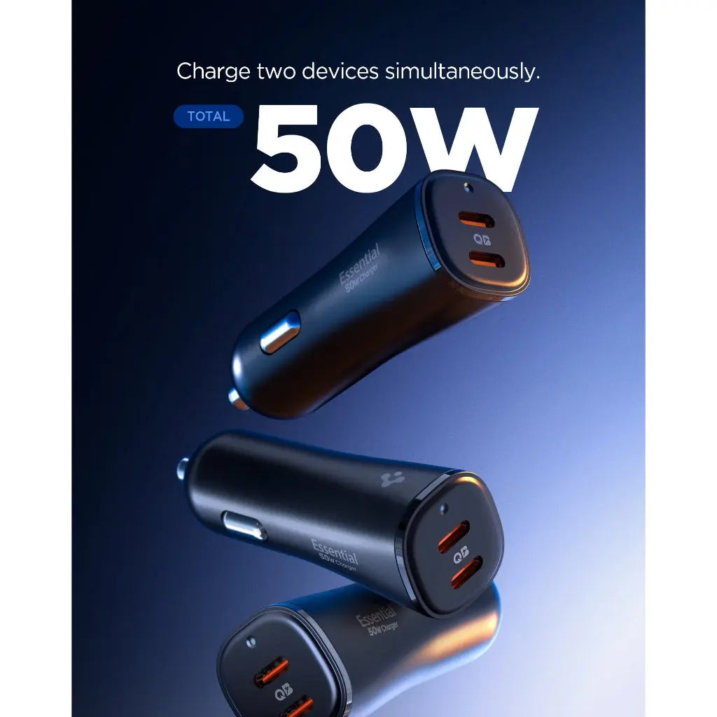 Spigen Essential 50W USB-C Car Charger Fast Charging Car Charger Adapter Fast Charging Adapter