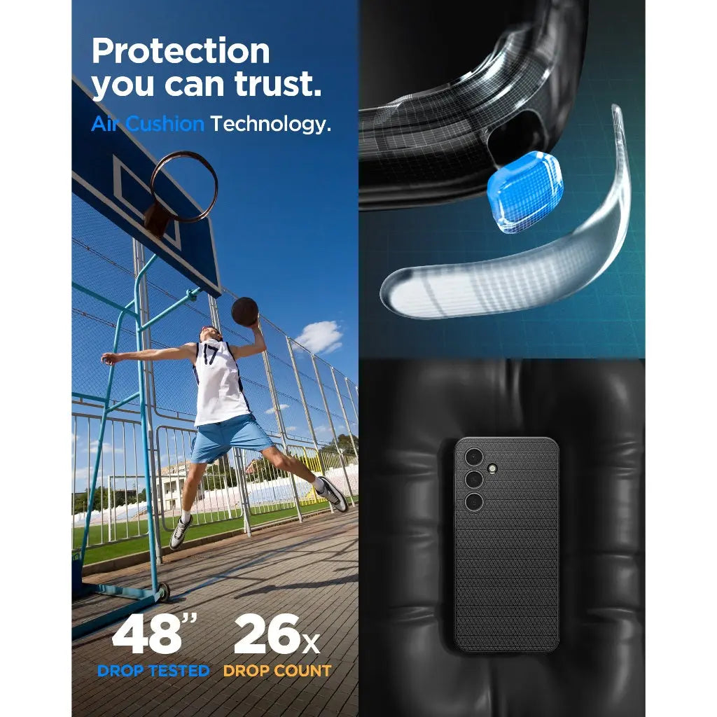 Spigen Galaxy S24 FE Case Liquid Air Samsung S24 Fe Casing Drop Protection and Slim Durable Protection Samsung Cover