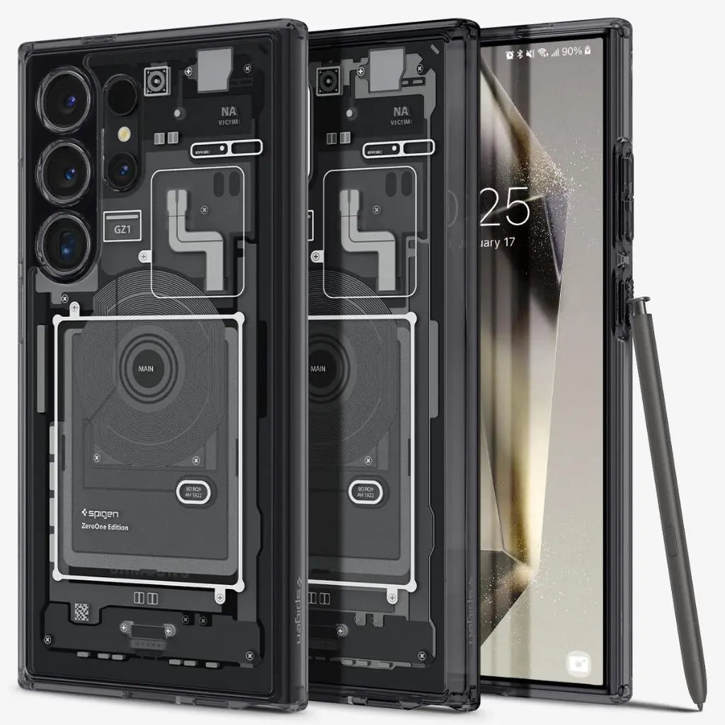 Spigen Galaxy S24 Ultra Case 6.8" Ultra Hybrid Zero One Drop Protection Camera Guard Premium Samsung Cover