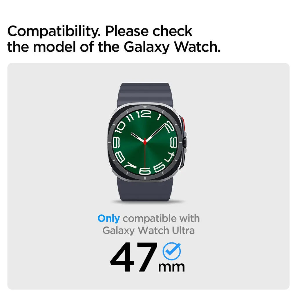 Spigen Galaxy Watch Ultra (47mm) Accessory Bezel Tune Stainless Steel and Aluminum Samsung Watch Ultra Bezel Protection