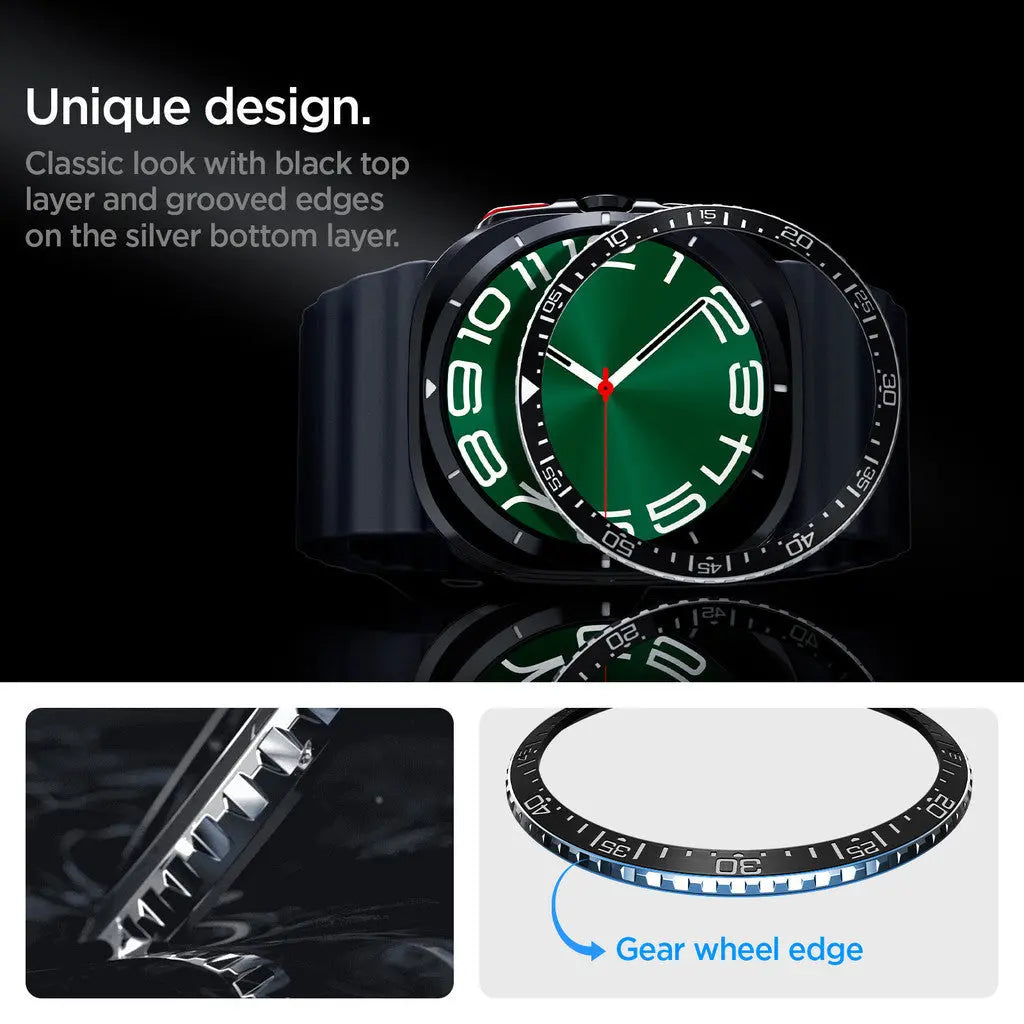 Spigen Galaxy Watch Ultra (47mm) Accessory Bezel Tune Stainless Steel and Aluminum Samsung Watch Ultra Bezel Protection