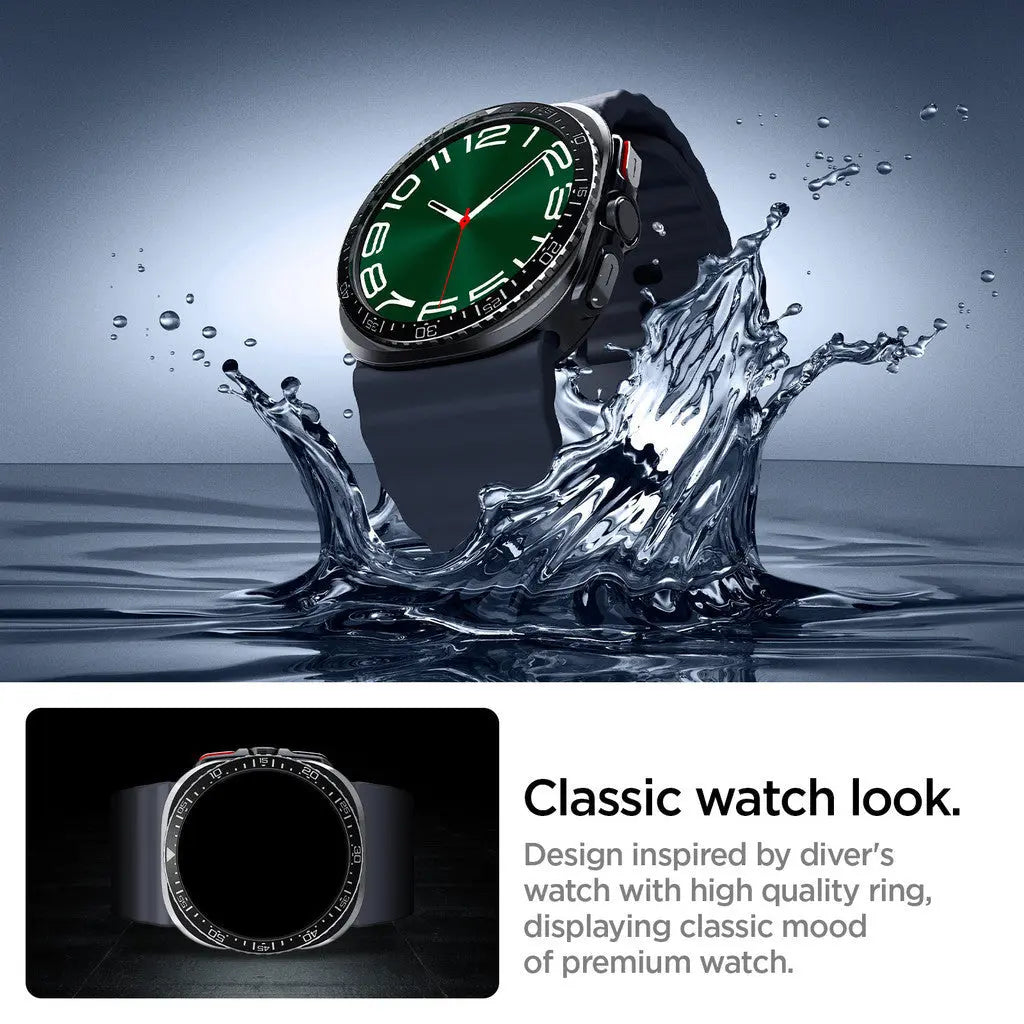 Spigen Galaxy Watch Ultra (47mm) Accessory Bezel Tune Stainless Steel and Aluminum Samsung Watch Ultra Bezel Protection