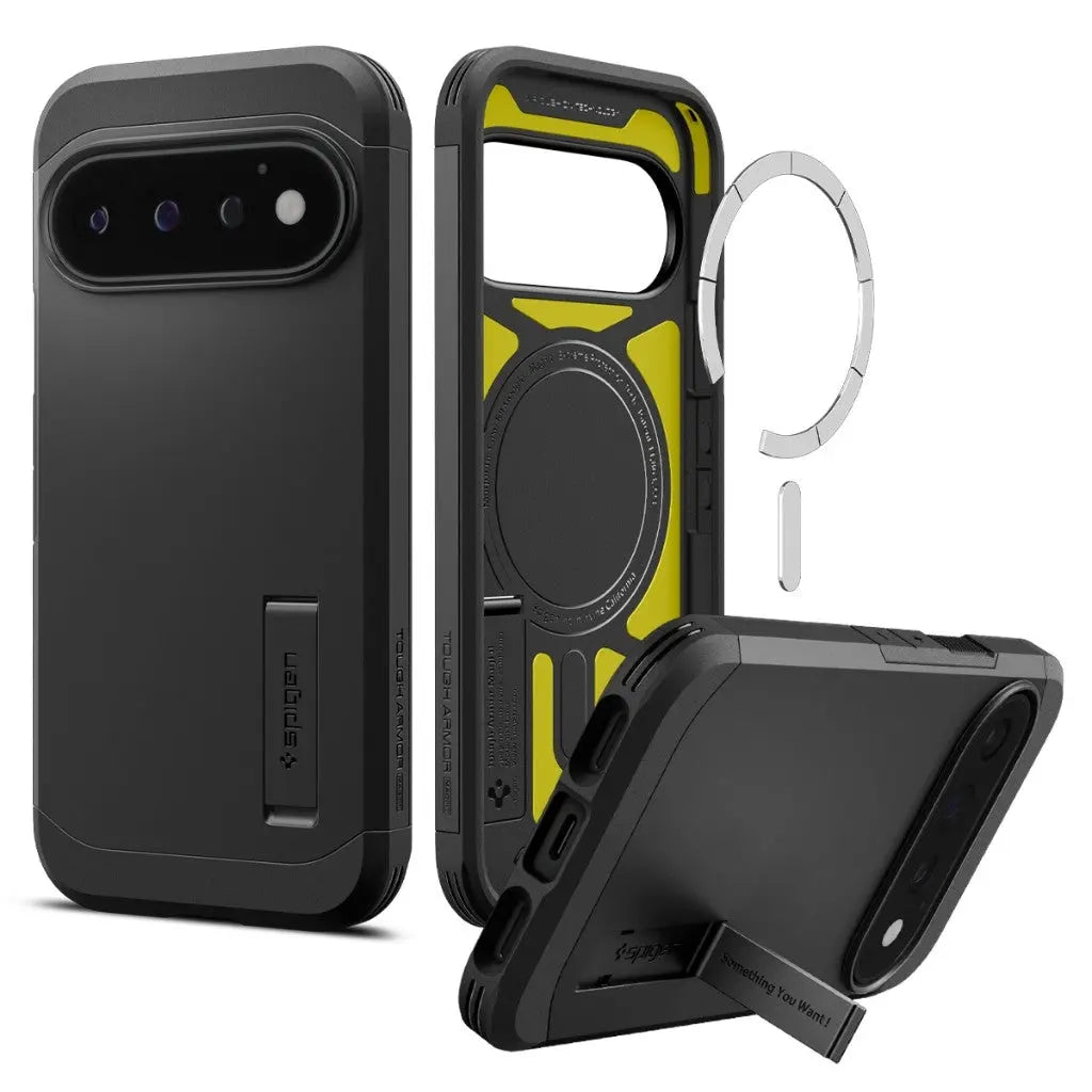 Spigen Google Pixel 11 Pro Case Tough Armor MagFit Magnetic Phone Case Kickstand Pixel 11 Pro Cover