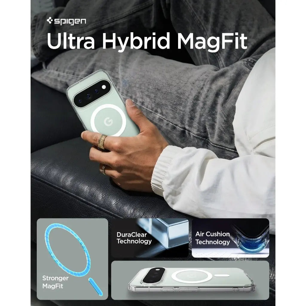 Spigen Google Pixel 11 Pro Case Ultra Hybrid MagFit Magnetic Phone Case Clear Pixel 11 Pro Casing