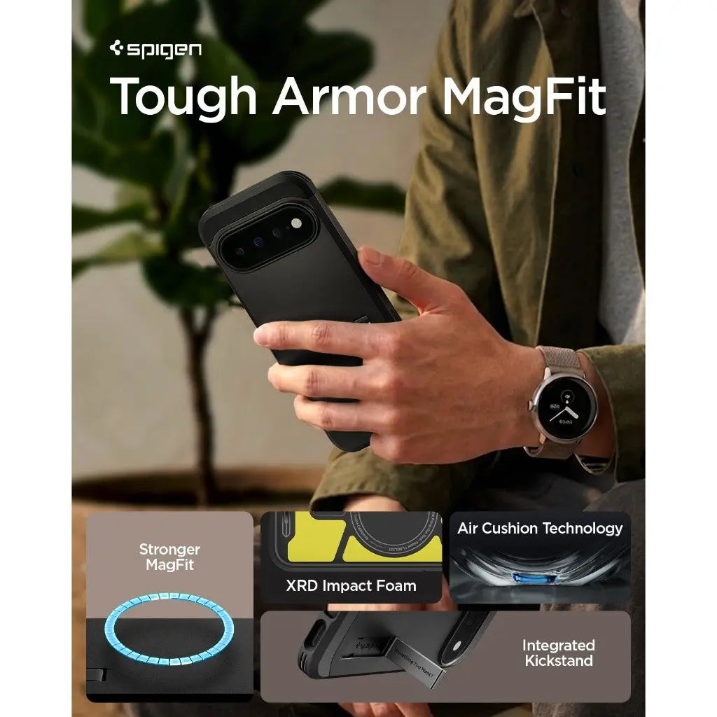 Google Pixel 11 Pro XL Case Tough Armor MagFit - Spigen Singapore