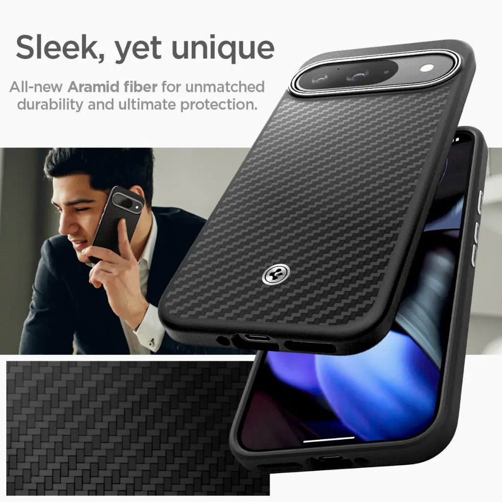 Spigen Google Pixel 9 Pro XL Case Enzo Aramid Google Pixel 9 Pro XL Casing Slim Premium Ultimate Protection Cover