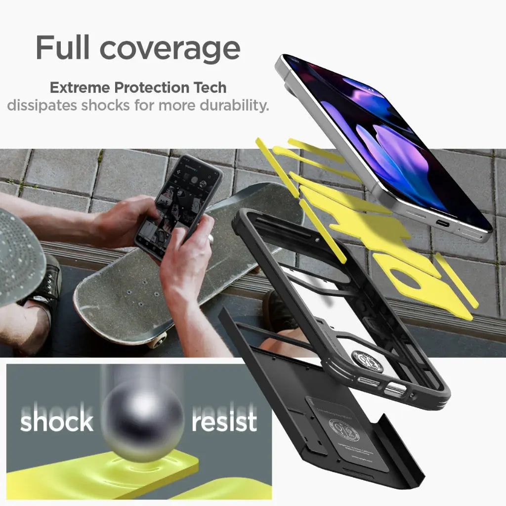 Spigen Google Pixel 9 Pro XL Case Tough Armor Google Pixel 9 Pro XL Cover Kickstand & Extreme Drop Protection