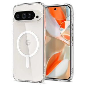 Spigen Google Pixel 9 Pro XL Case Ultra Hybrid OneTap Metal Ring Magnetic Phone Case Charging Compatible Magnetic Casing