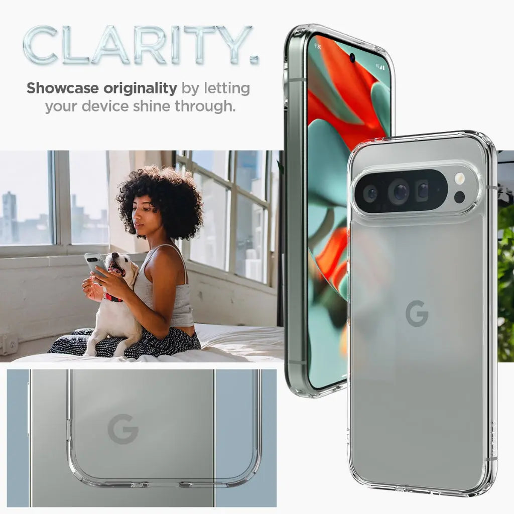 Spigen Google Pixel 9 Pro XL Case Ultra Hybrid Transparent Casing Air Cushion Technology Protection Slim Clear Cover