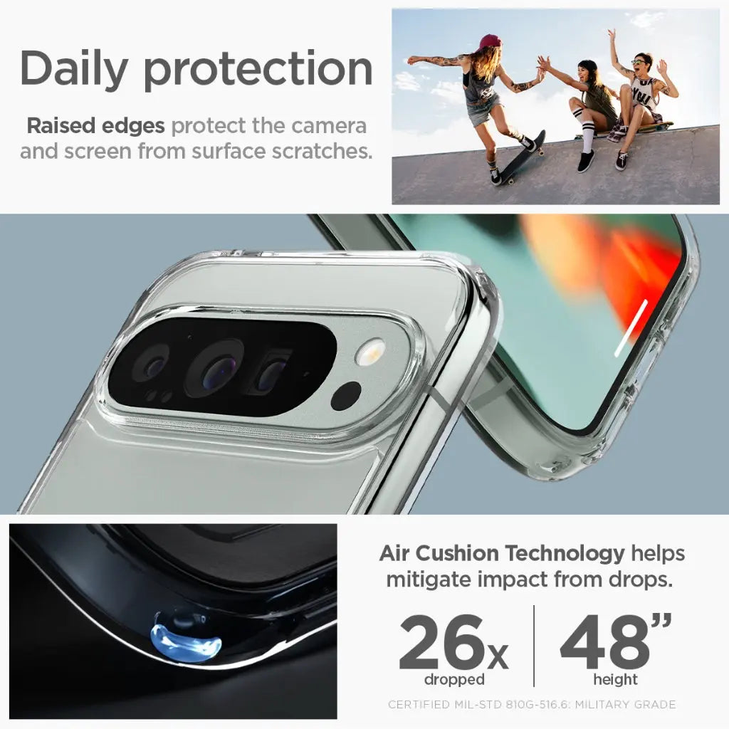 Spigen Google Pixel 9 Pro XL Case Ultra Hybrid Transparent Casing Air Cushion Technology Protection Slim Clear Cover