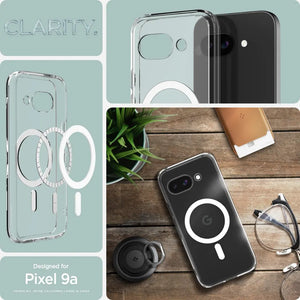 Spigen Google Pixel 9a Case Ultra Hybrid MagFit Clear Case Magnetic Phone Case MagSafe Case Google Pixel 9a Cover