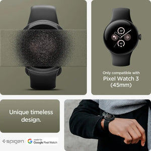 Spigen Google Pixel Watch 3 (45mm) Case Liquid Air Google Pixel Casing Slim Protection Google Pixel Cover