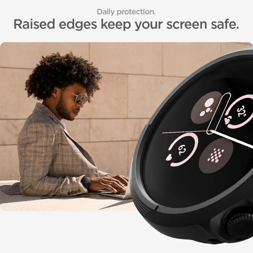 Spigen Google Pixel Watch 3 (45mm) Case Liquid Air Google Pixel Casing Slim Protection Google Pixel Cover