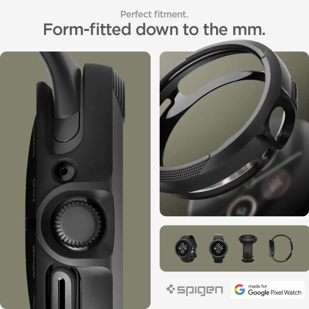 Spigen Google Pixel Watch 3 (45mm) Case Liquid Air Google Pixel Casing Slim Protection Google Pixel Cover