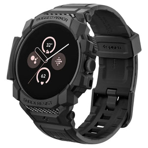 Spigen Google Pixel Watch 3 (45mm) Case Rugged Armor Pro Google Pixel Watch Cover Watch Band Watch Strap