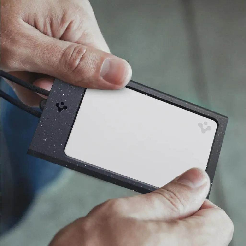 Spigen ID Badge Holder MagSlide Card Wallet Card Holder 2 Cards with Lanyard Strap Wrist Strap