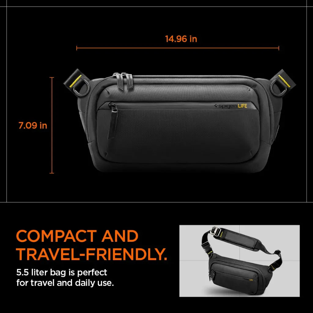 Spigen Klasden KD410 Sling Bag for Phone, Steam Deck, Nintendo Switch, iPad Mini, PlayStation Portal, ASUS ROG Ally