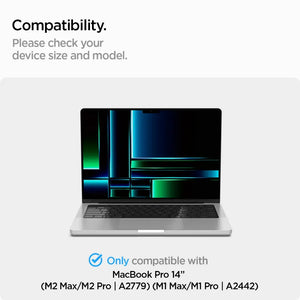 Spigen MacBook Pro 14 inch (M4 / M4 Pro / M4 Pro Max / M3 / M2 / M1) Privacy Screen Protector SafeView Tempered Glass