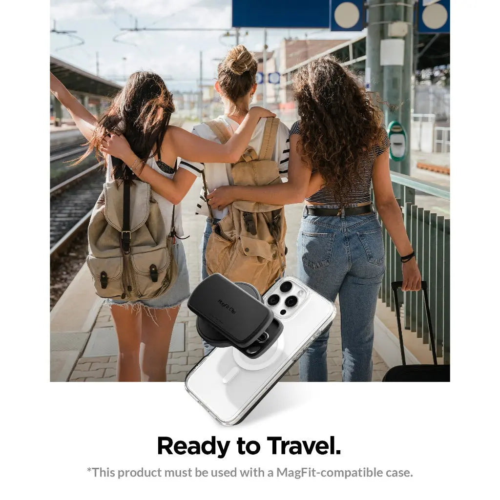 Spigen MagFit Clip Magnetic Phone Holder Strong Magnetic POV Vlog Filming Secure Mount For Backpack, Belts and Straps