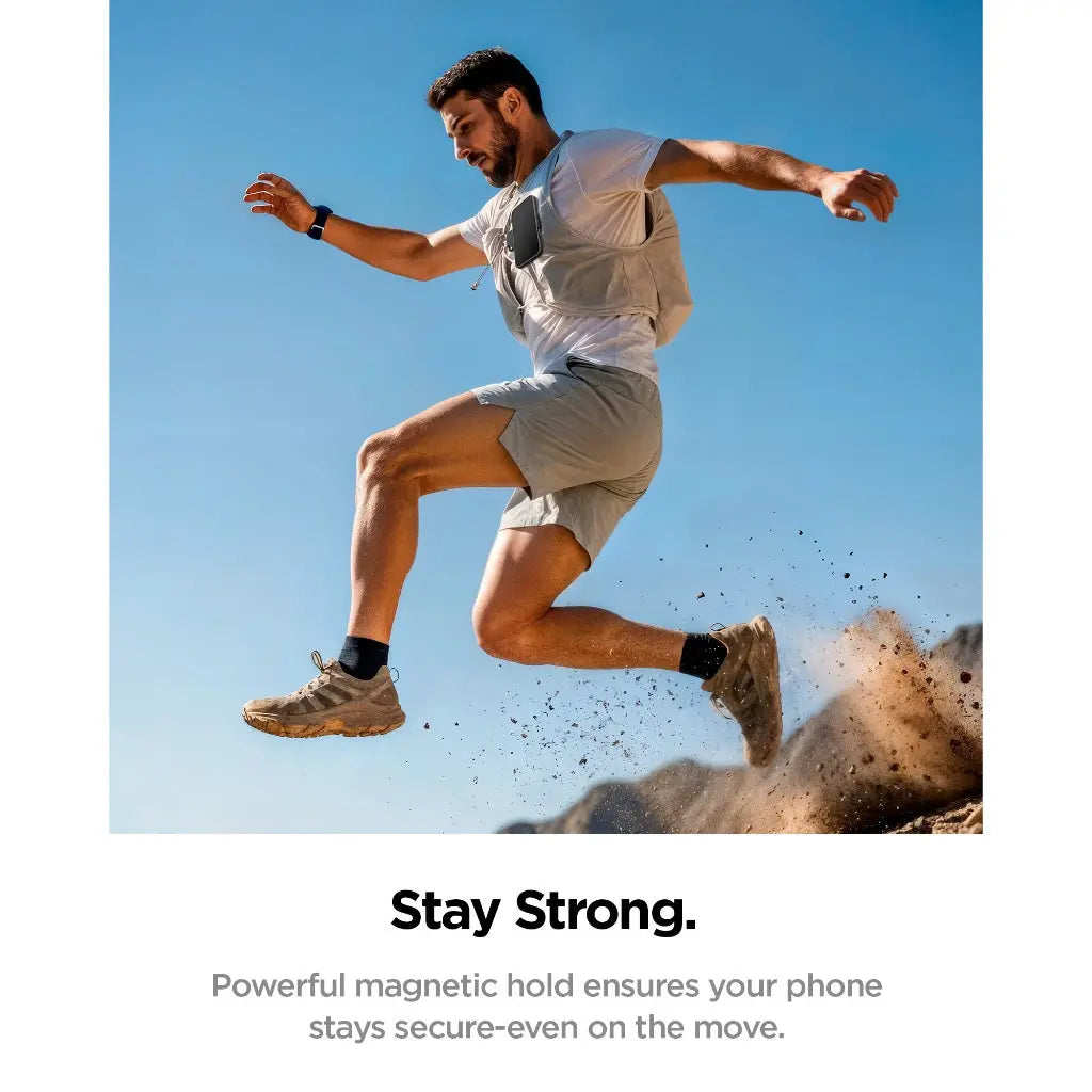 Spigen MagFit Clip Magnetic Phone Holder Strong Magnetic POV Vlog Filming Secure Mount For Backpack, Belts and Straps