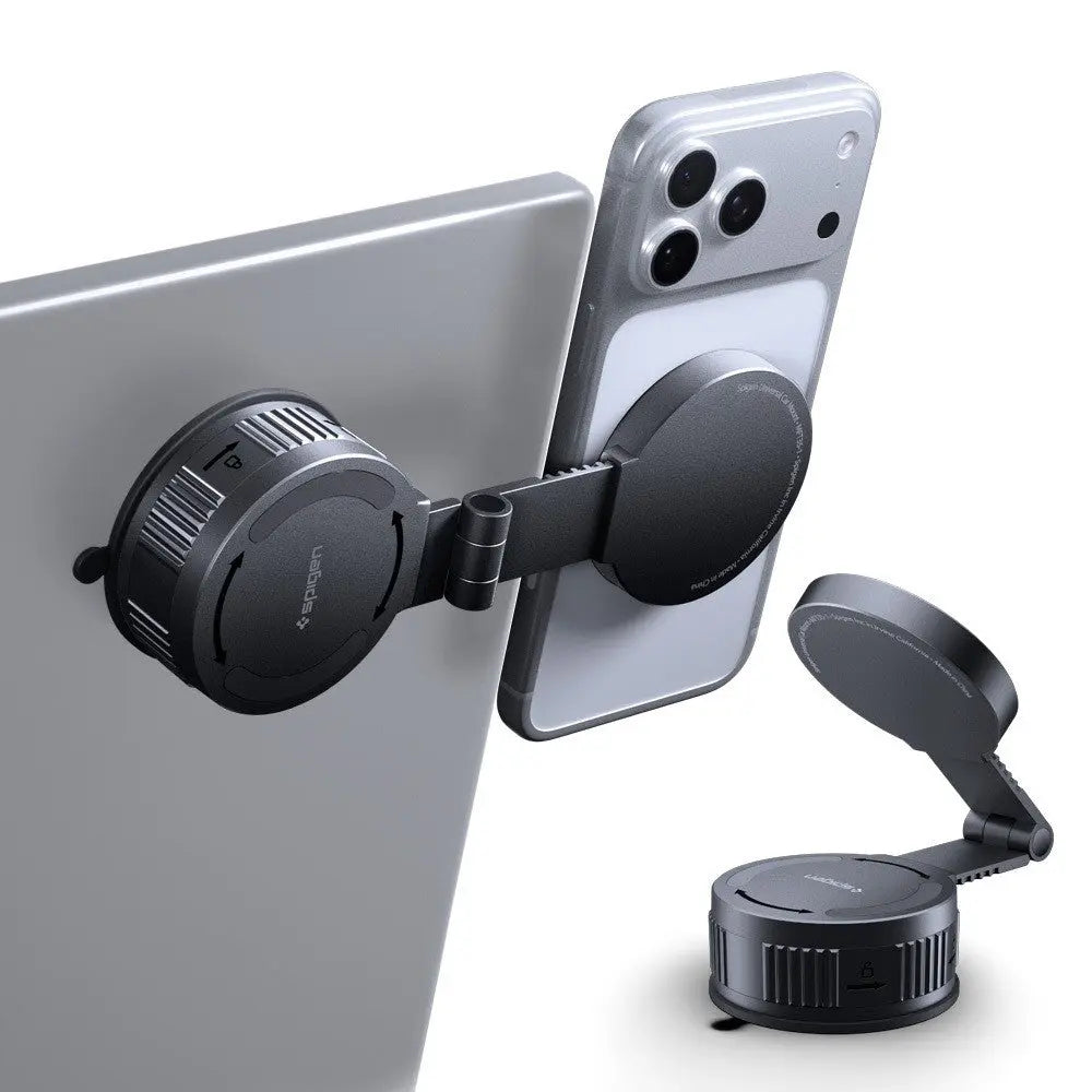Spigen Magnetic Car Phone Holder MFT35-1 For Screen / Windshield /  Dashboard Car Mount Magnetic Phone Stand Holder