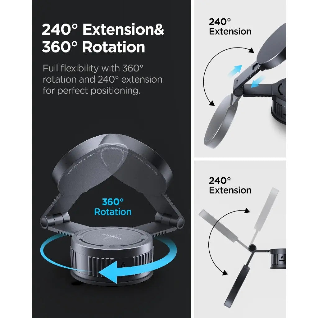 Spigen Magnetic Car Phone Holder MFT35-1 For Screen / Windshield /  Dashboard Car Mount Magnetic Phone Stand Holder