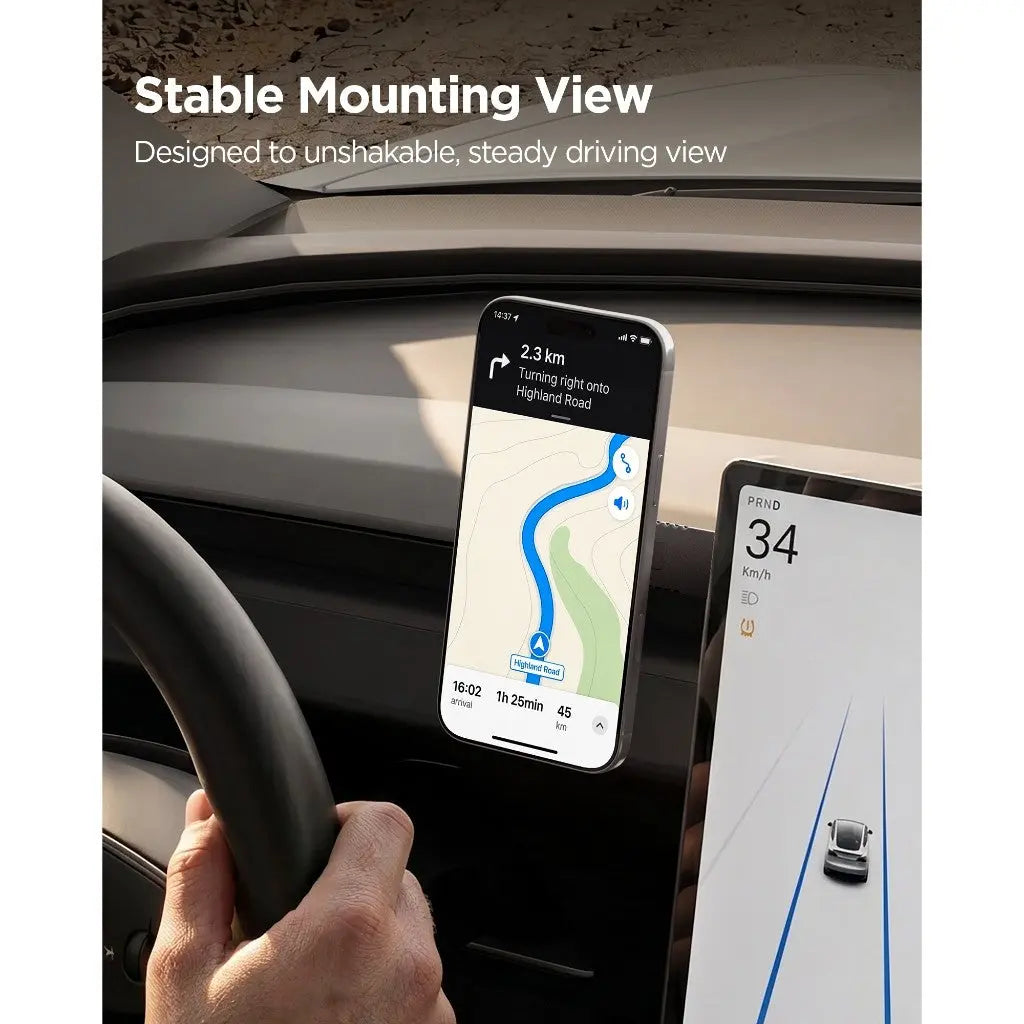 Spigen Magnetic Car Phone Holder MFT35-1 For Screen / Windshield /  Dashboard Car Mount Magnetic Phone Stand Holder