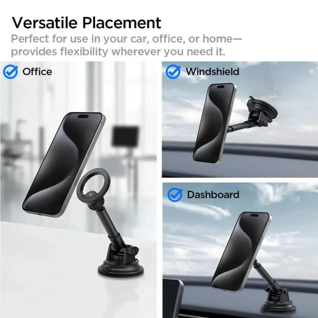 Spigen Magnetic Car Phone Holder MFT35 Windshield Dashboard Car Mount Magnetic Phone Stand Holder