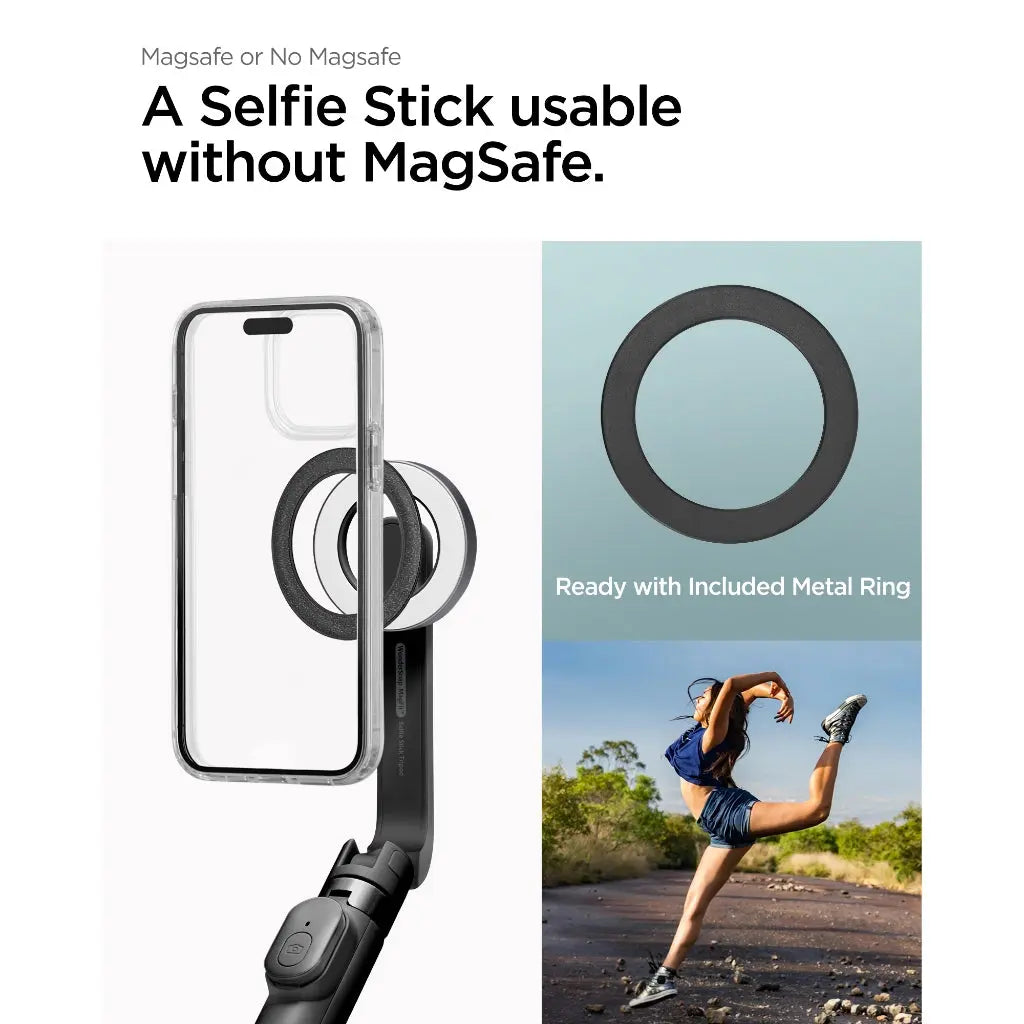 Spigen Magsafe Selfie Stick Tripod S571W Magnetic Selfie Stick Phone Tripod Stand With Remote Control