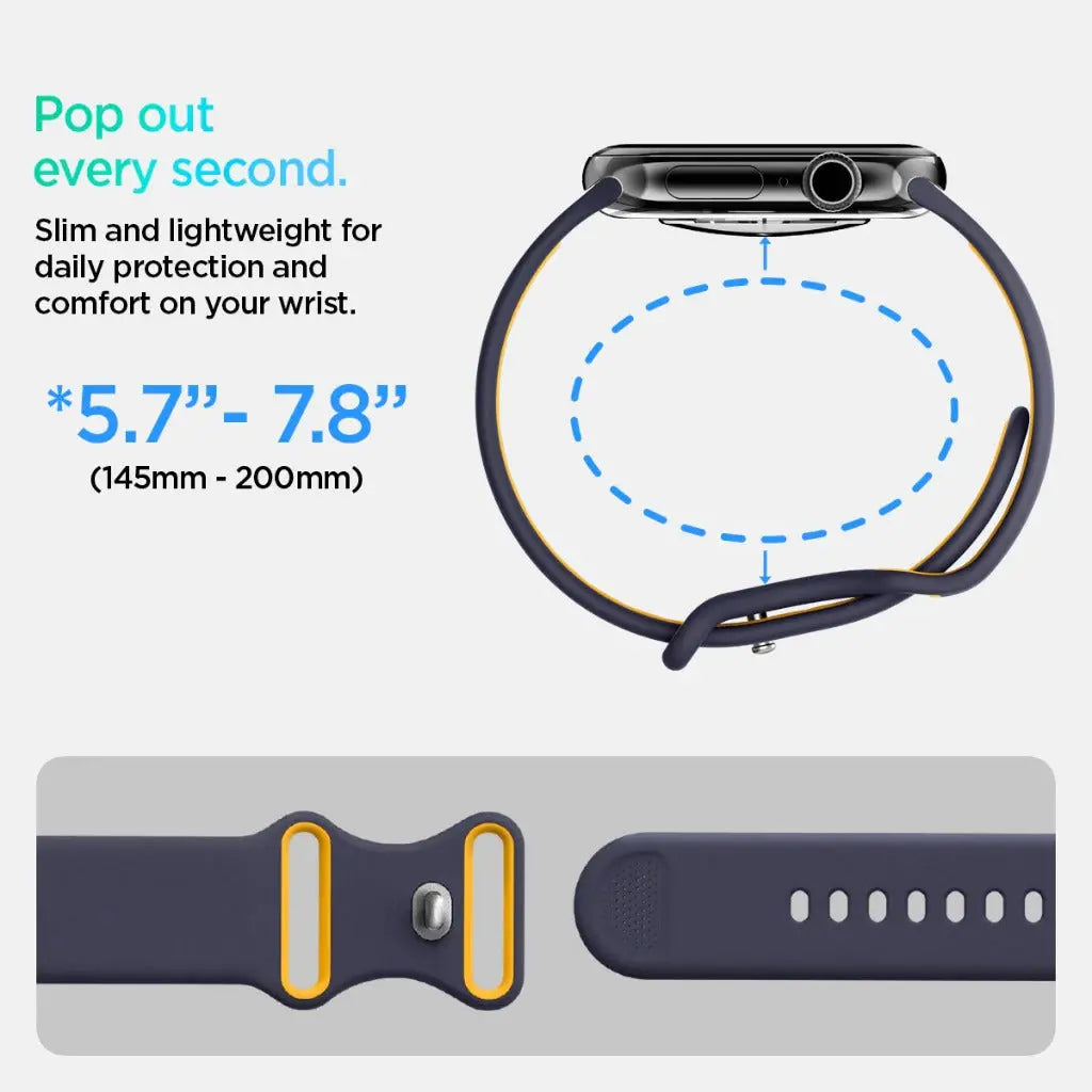 Spigen Nano Pop Watch Strap compatible with Apple Watch Series (49mm / 46mm / 45mm / 44mm / 42mm) Watch Band