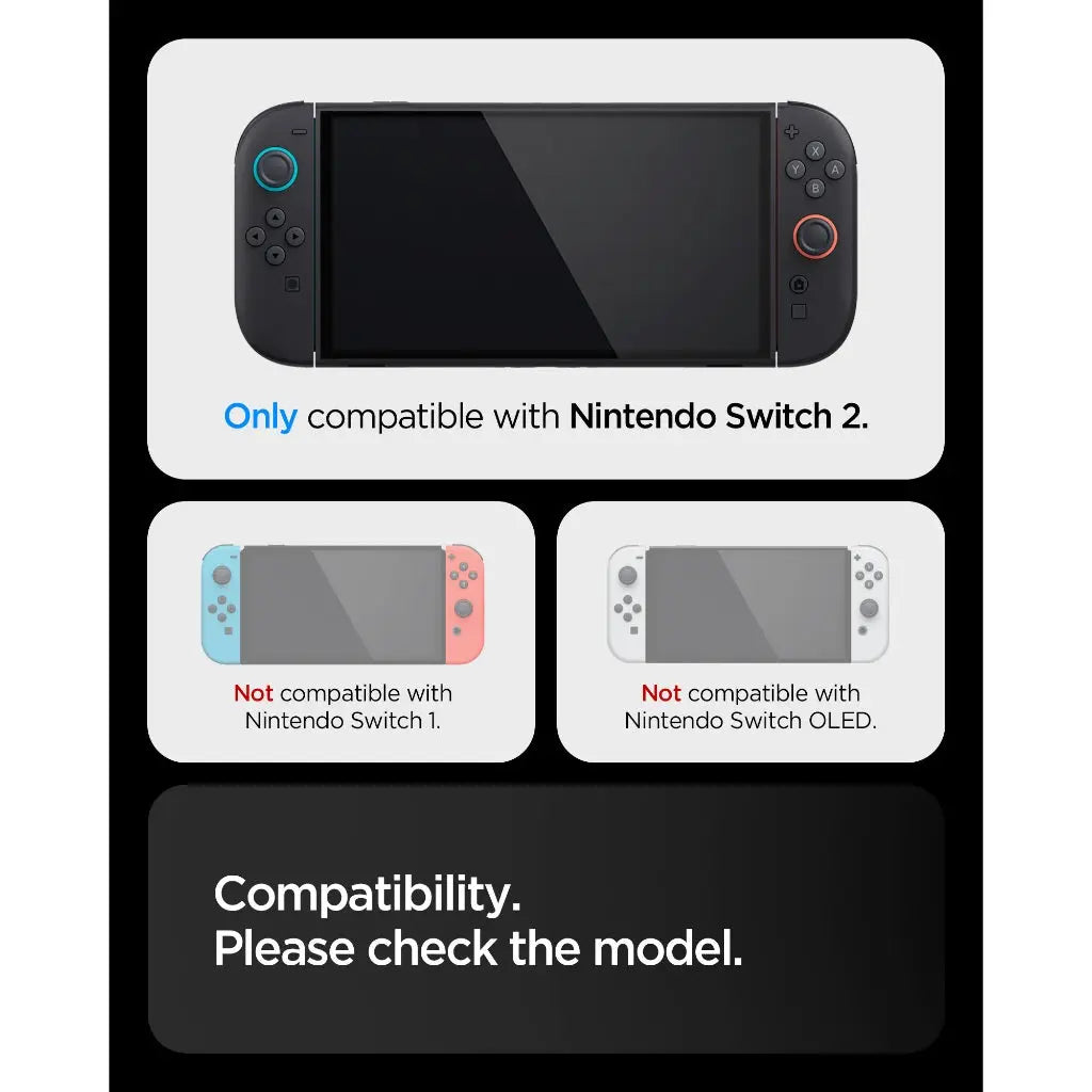 Spigen Nintendo Switch 2 Case (2025) Air Fit Cover Slim Design Clear Case with Detachable Joy-Con Drop Protection Casing