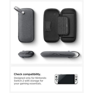 Spigen Nintendo Switch 2 (2025) Klasden Pouch Protective Carrying Case with 10 Game Card Slots and AirTag Storage