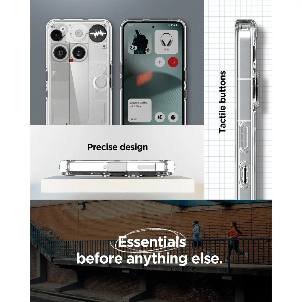 Spigen Nothing Phone 3 Case Ultra Hybrid Clear Case Mil-Grade Drop Protection Nothing Phone 3 Casing