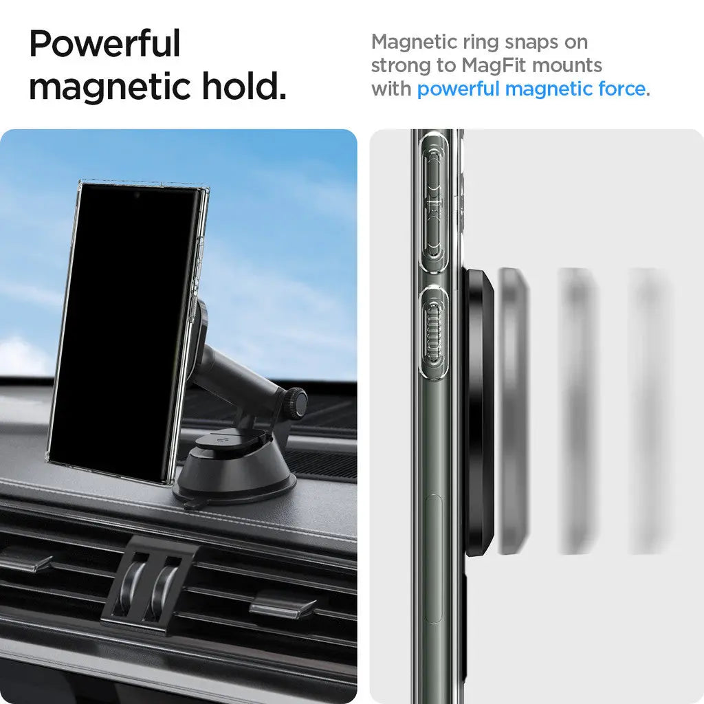 Spigen OneTap Magnetic Ring Plate Adapter with EZ-Fit Kit Transform Into Magnetic Phone Case Magnet Plate Ring Magfit