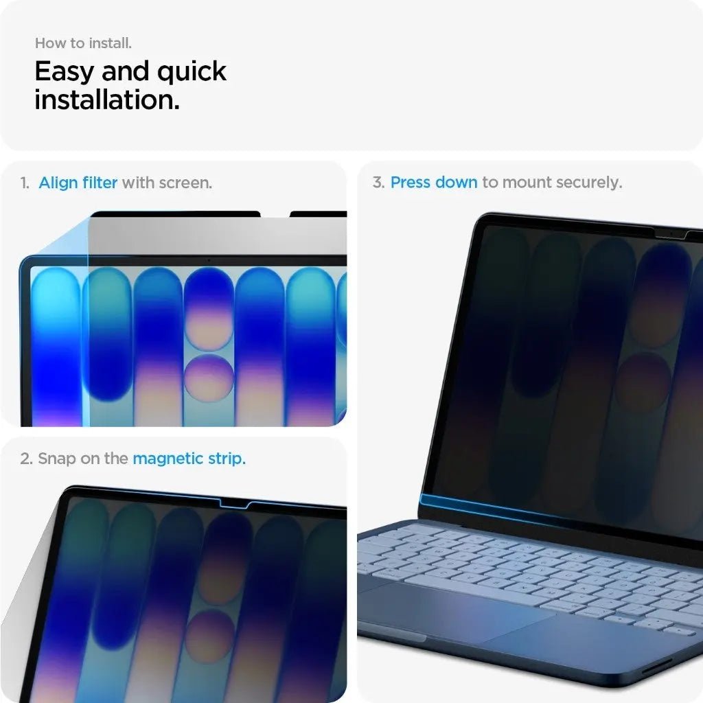 Spigen Privacy Screen Protector SafeView compatible with MacBook Neo 13