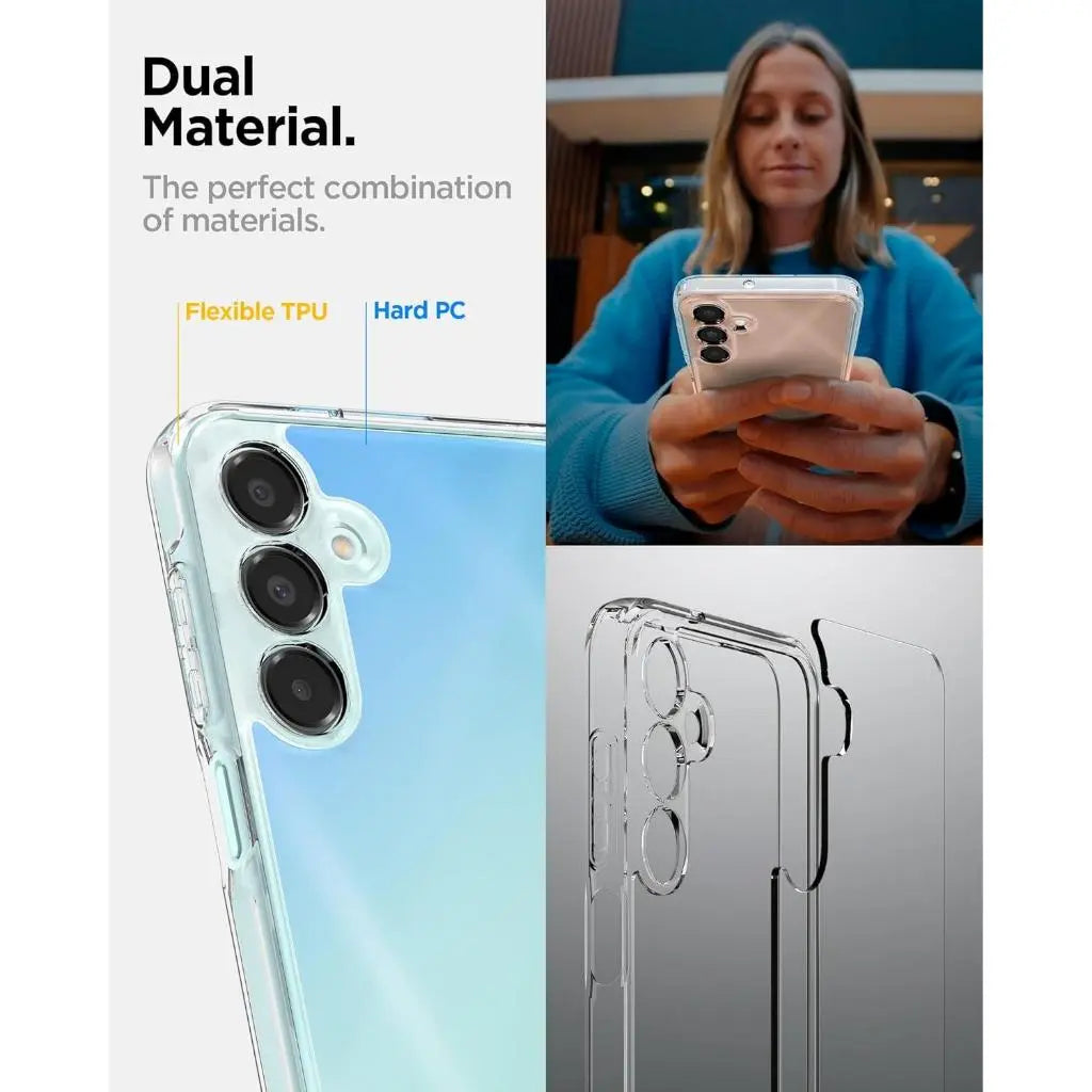 Spigen Samsung A17 / A17 5G Case Ultra Hybrid Clear Case Mil-Grade Drop Protection Galaxy A17 Case Samsung Cover