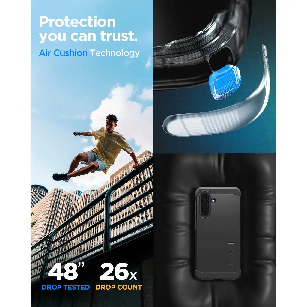 Spigen Samsung A36 5G Case Tough Armor with Kickstand & Extreme Drop Protection Galaxy A36 Samsung Cover