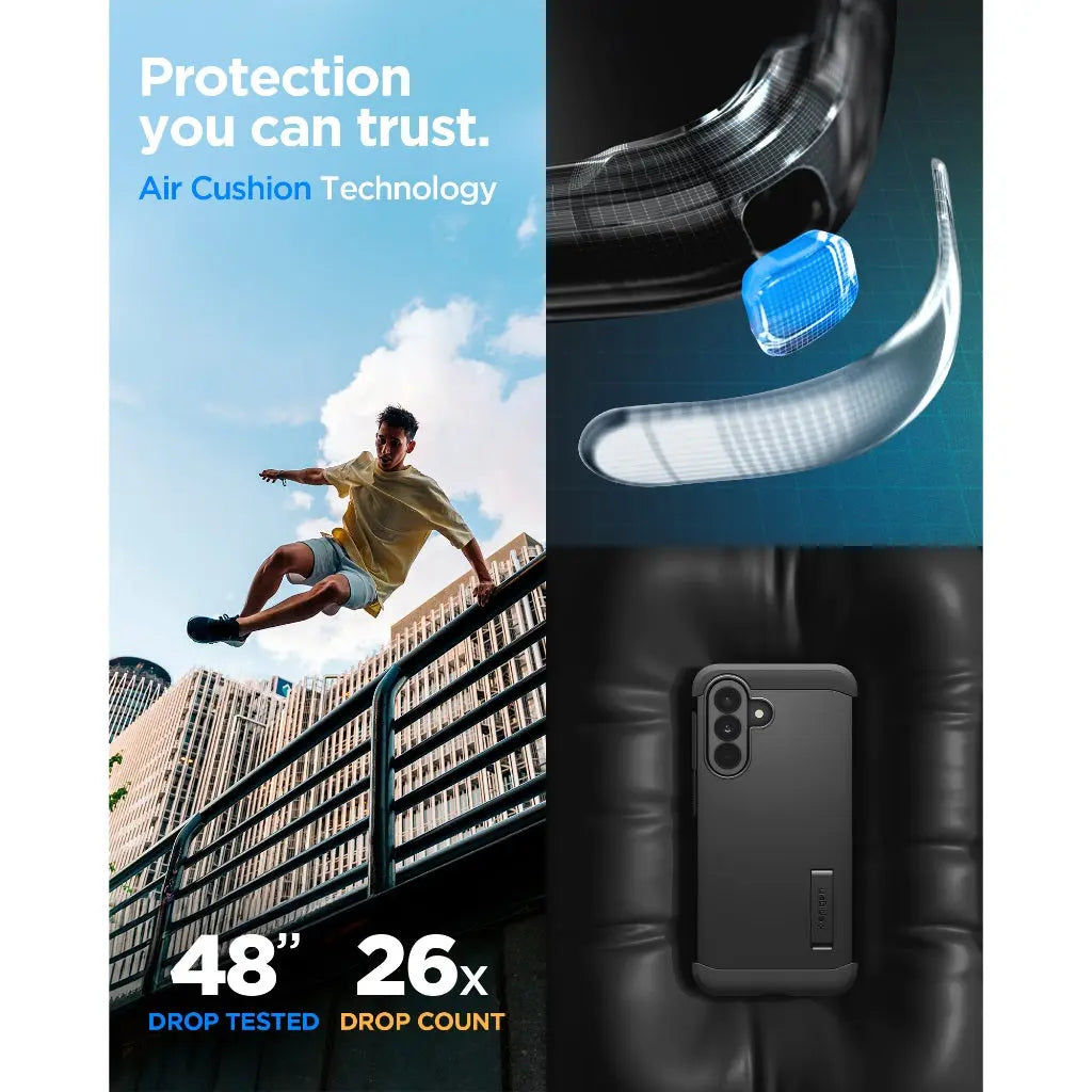 Spigen Samsung A37 5G Case Tough Armor with Kickstand Extreme Drop Protection Galaxy A37 Casing