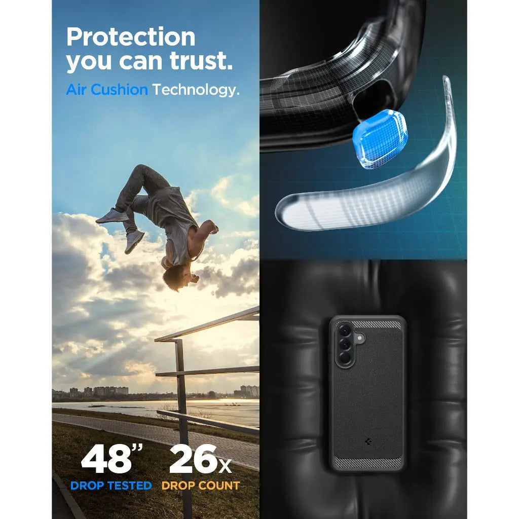 Spigen Samsung A56 5G Case Galaxy A56 Casing Rugged Armor Mil-Grade Protection Car-inspired Design Samsung Cover