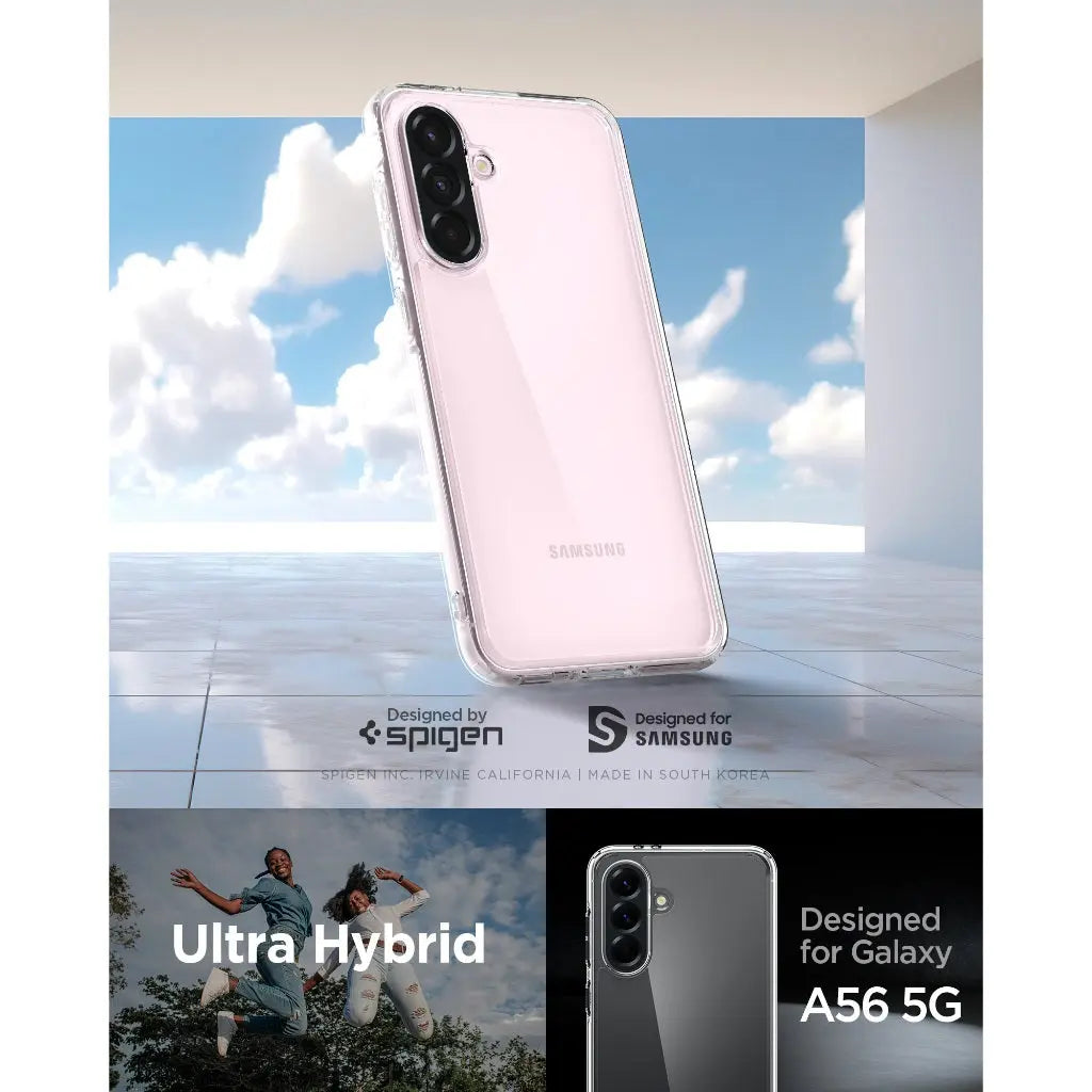 Spigen Samsung A56 5G Case Ultra Hybrid Clear Case Galaxy A56 Mil-Grade Drop Protection and Slim Flexible Samsung Cover