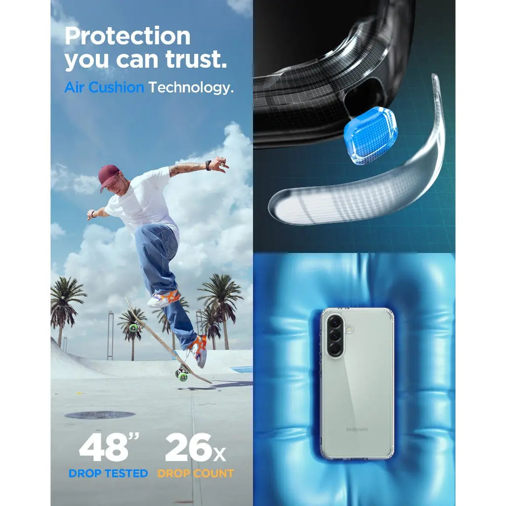 Spigen Samsung A56 5G Case Ultra Hybrid Clear Case Galaxy A56 Mil-Grade Drop Protection and Slim Flexible Samsung Cover