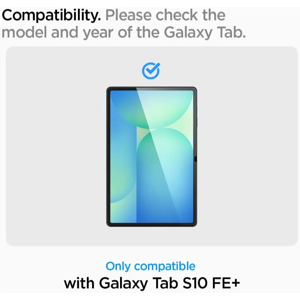 Spigen Samsung Galaxy Tab S10 FE Plus Screen Protector Glas.tR Slim Screen Protector with 9H Hardness Film