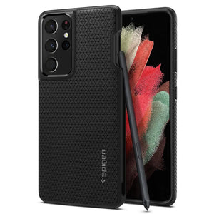 Spigen Samsung S21 Ultra Case Liquid Air (Pen Edition) Case Military Grade Drop Protection