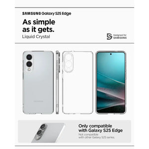 Spigen Samsung S25 Edge Case 6.7" Liquid Crystal Clear Case Samsung Cover Slim Protection Case Galaxy S25 Edge Case